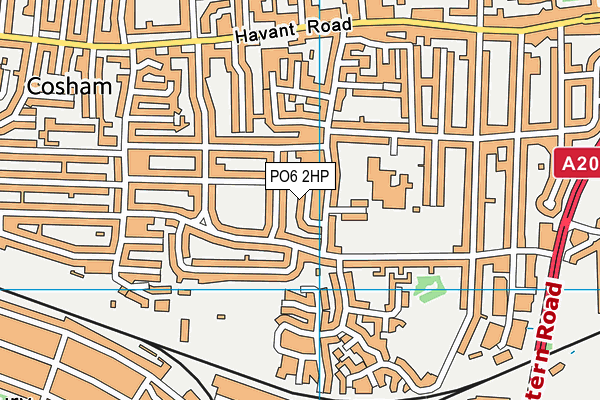 PO6 2HP map - OS VectorMap District (Ordnance Survey)