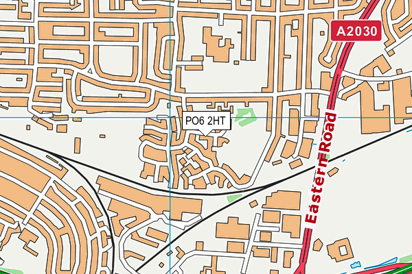 PO6 2HT map - OS VectorMap District (Ordnance Survey)