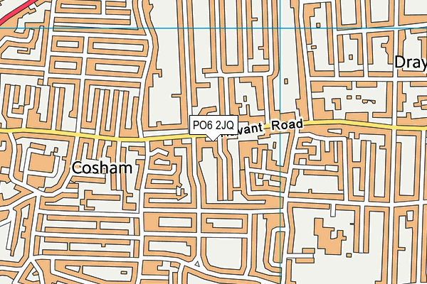 PO6 2JQ map - OS VectorMap District (Ordnance Survey)