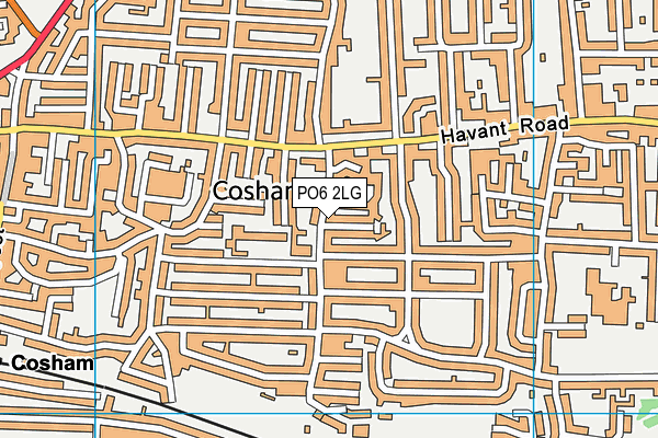 PO6 2LG map - OS VectorMap District (Ordnance Survey)