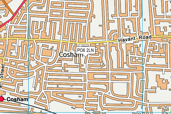 PO6 2LN map - OS VectorMap District (Ordnance Survey)