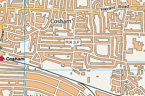 PO6 2LP map - OS VectorMap District (Ordnance Survey)