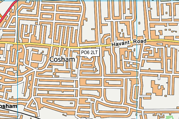 PO6 2LT map - OS VectorMap District (Ordnance Survey)