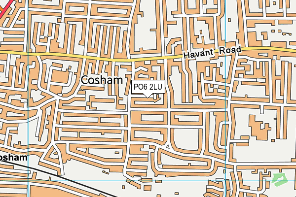 PO6 2LU map - OS VectorMap District (Ordnance Survey)