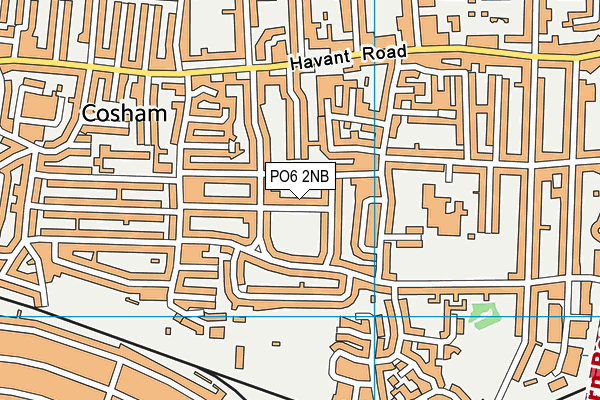 PO6 2NB map - OS VectorMap District (Ordnance Survey)