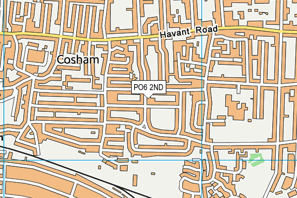 PO6 2ND map - OS VectorMap District (Ordnance Survey)