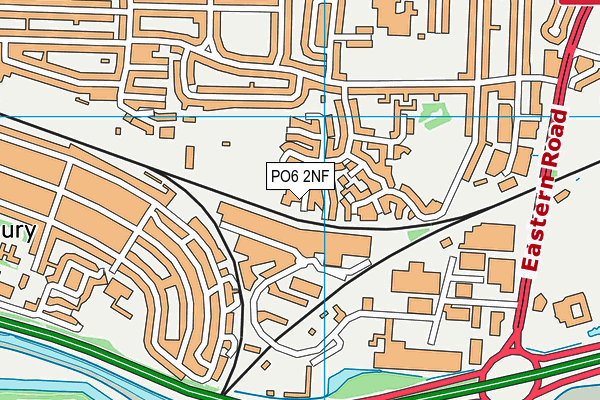 PO6 2NF map - OS VectorMap District (Ordnance Survey)