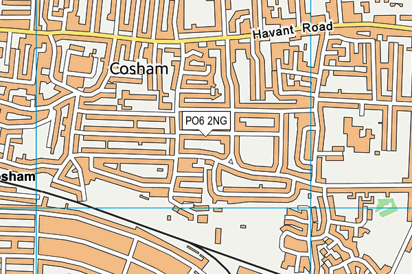 PO6 2NG map - OS VectorMap District (Ordnance Survey)