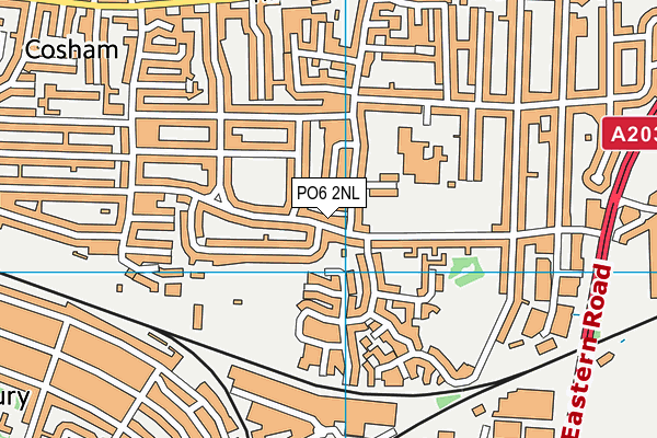 PO6 2NL map - OS VectorMap District (Ordnance Survey)