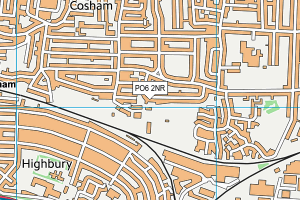 PO6 2NR map - OS VectorMap District (Ordnance Survey)