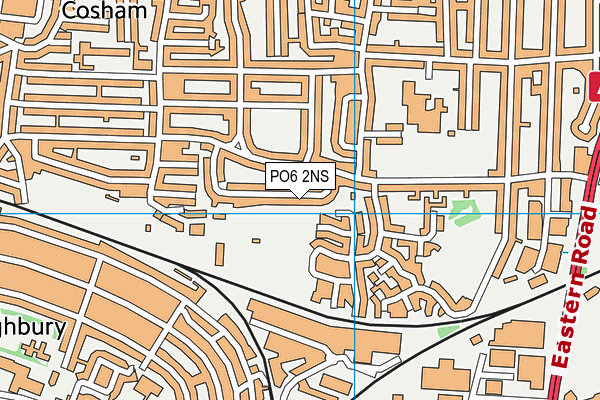 PO6 2NS map - OS VectorMap District (Ordnance Survey)