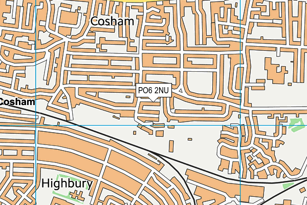 PO6 2NU map - OS VectorMap District (Ordnance Survey)