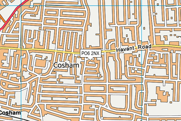 PO6 2NX map - OS VectorMap District (Ordnance Survey)