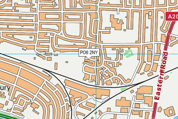 PO6 2NY map - OS VectorMap District (Ordnance Survey)