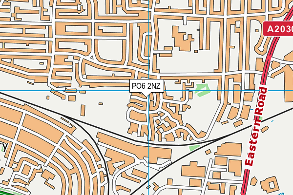 PO6 2NZ map - OS VectorMap District (Ordnance Survey)