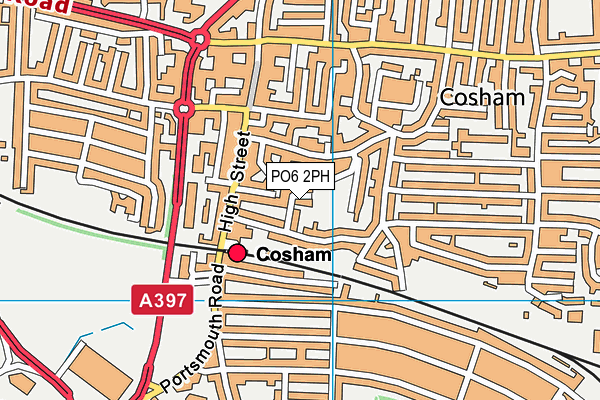 PO6 2PH map - OS VectorMap District (Ordnance Survey)