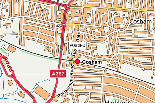 PO6 2PQ map - OS VectorMap District (Ordnance Survey)