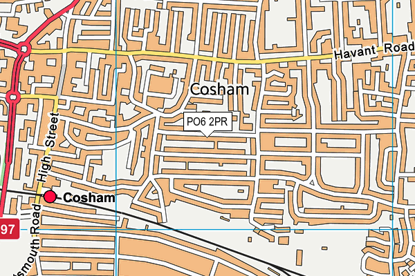 PO6 2PR map - OS VectorMap District (Ordnance Survey)