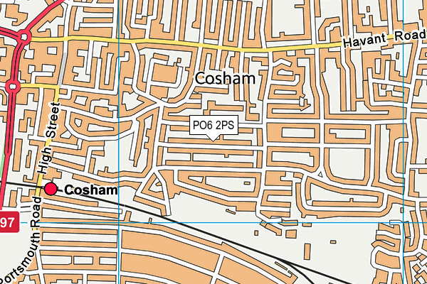 PO6 2PS map - OS VectorMap District (Ordnance Survey)