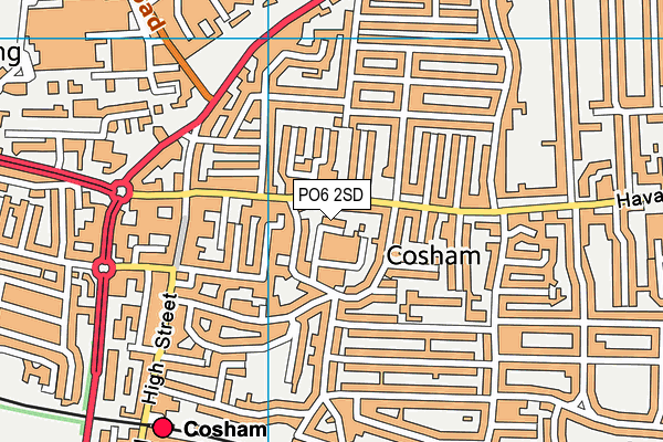 PO6 2SD map - OS VectorMap District (Ordnance Survey)