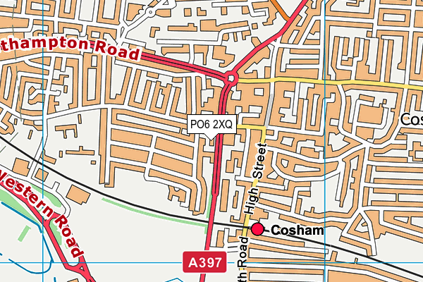 PO6 2XQ map - OS VectorMap District (Ordnance Survey)