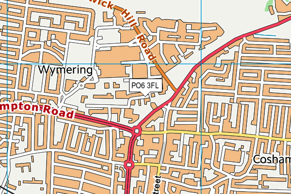 PO6 3FL map - OS VectorMap District (Ordnance Survey)