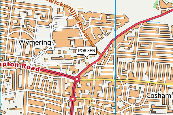 PO6 3FN map - OS VectorMap District (Ordnance Survey)