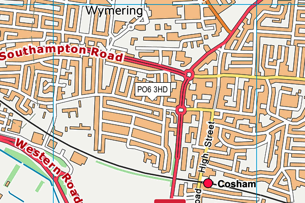 PO6 3HD map - OS VectorMap District (Ordnance Survey)