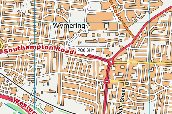 PO6 3HY map - OS VectorMap District (Ordnance Survey)