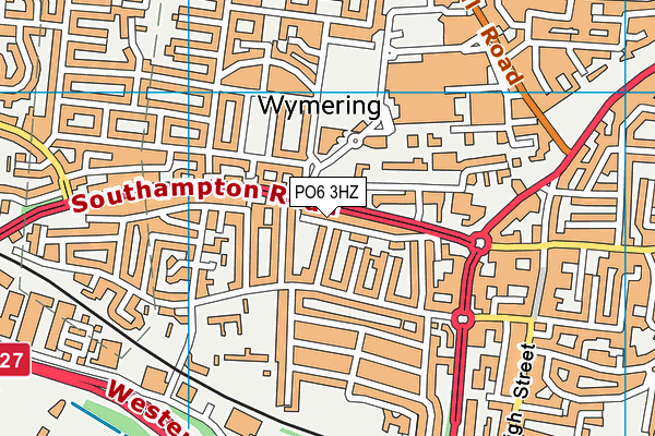 PO6 3HZ map - OS VectorMap District (Ordnance Survey)