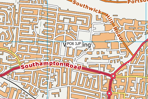 PO6 3JP map - OS VectorMap District (Ordnance Survey)