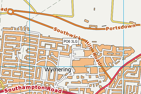 PO6 3LG map - OS VectorMap District (Ordnance Survey)
