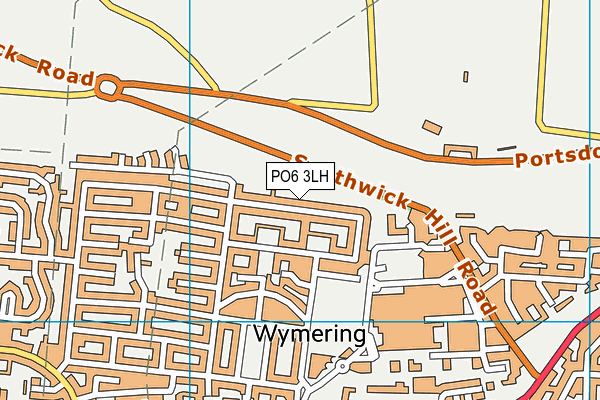 PO6 3LH map - OS VectorMap District (Ordnance Survey)