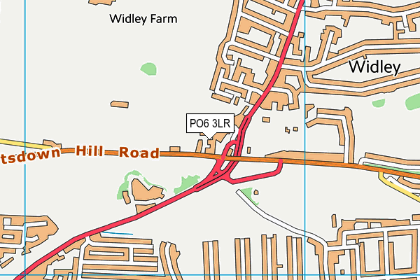 PO6 3LR map - OS VectorMap District (Ordnance Survey)