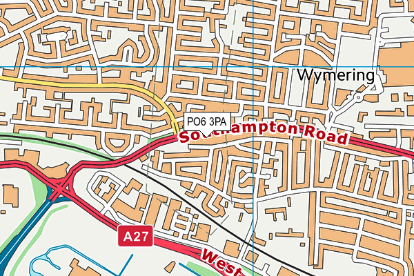 PO6 3PA map - OS VectorMap District (Ordnance Survey)