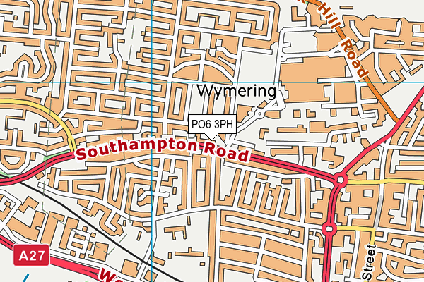 PO6 3PH map - OS VectorMap District (Ordnance Survey)