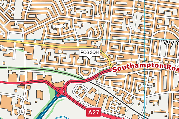 PO6 3QH map - OS VectorMap District (Ordnance Survey)