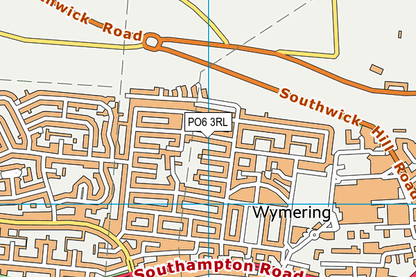 PO6 3RL map - OS VectorMap District (Ordnance Survey)