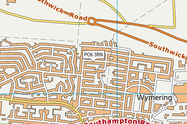 PO6 3RN map - OS VectorMap District (Ordnance Survey)