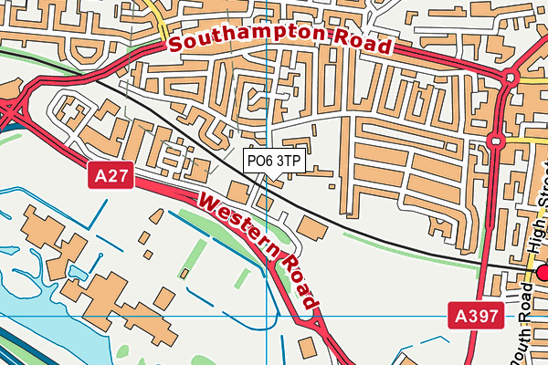 PO6 3TP map - OS VectorMap District (Ordnance Survey)