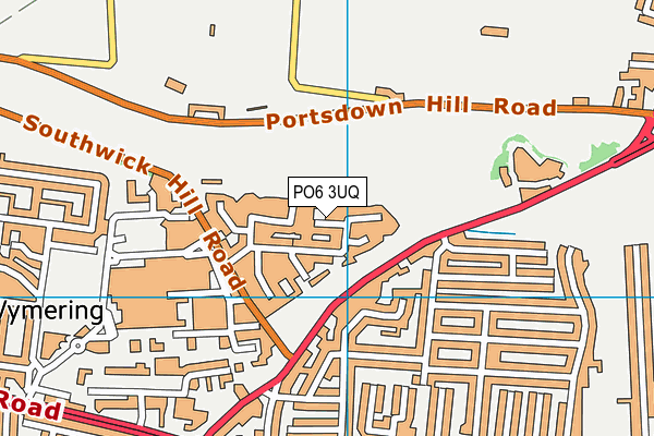 PO6 3UQ map - OS VectorMap District (Ordnance Survey)