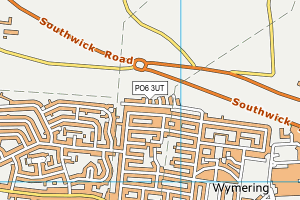 PO6 3UT map - OS VectorMap District (Ordnance Survey)