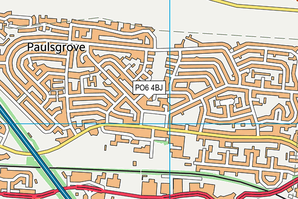 PO6 4BJ map - OS VectorMap District (Ordnance Survey)