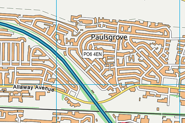 PO6 4EN map - OS VectorMap District (Ordnance Survey)