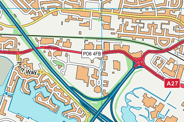 Puregym (Portsmouth North Harbour) map (PO6 4FB) - OS VectorMap District (Ordnance Survey)