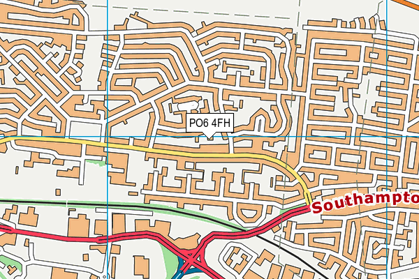 PO6 4FH map - OS VectorMap District (Ordnance Survey)