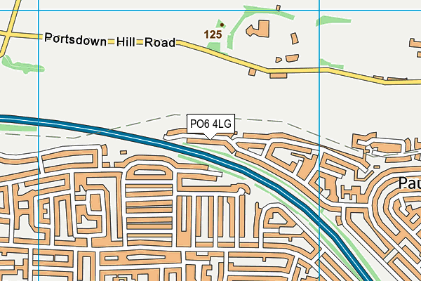 PO6 4LG map - OS VectorMap District (Ordnance Survey)