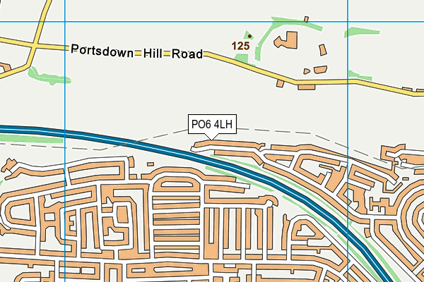 PO6 4LH map - OS VectorMap District (Ordnance Survey)