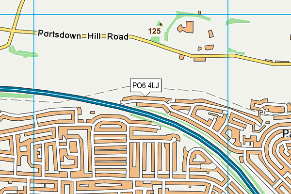 PO6 4LJ map - OS VectorMap District (Ordnance Survey)