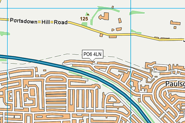 PO6 4LN map - OS VectorMap District (Ordnance Survey)